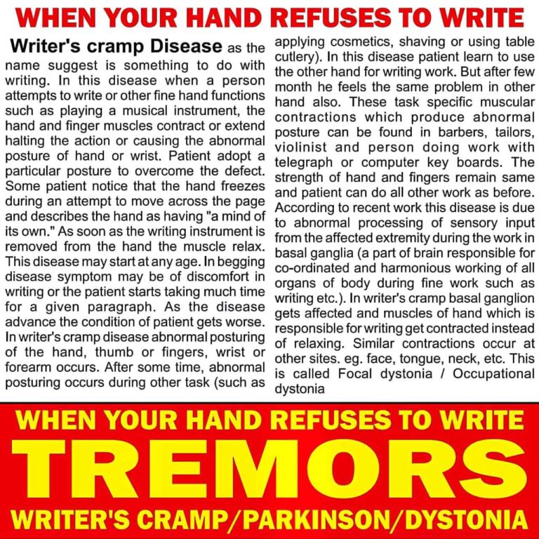 Writers Cramp Article